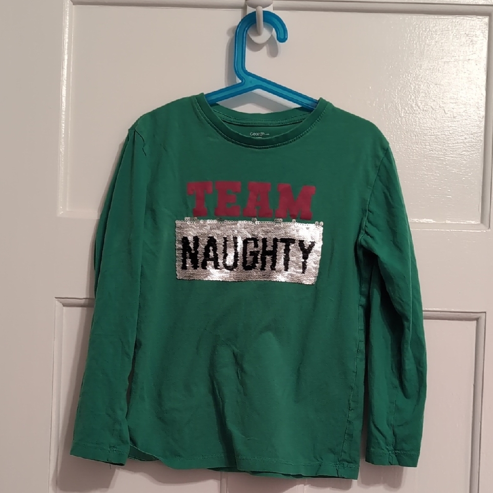 Carter's Green 'Team Naughty' Kids Shirt